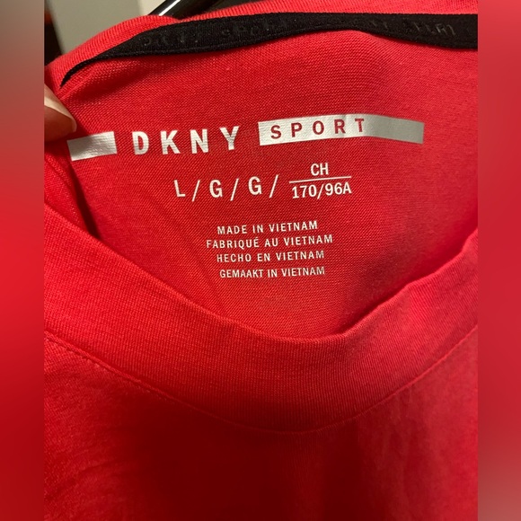 NWT DKNY Sports Women's Two Tone Logo Print Tank Top Sz L - Picture 6 of 6